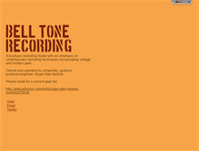 Tablet Screenshot of belltonerecording.com